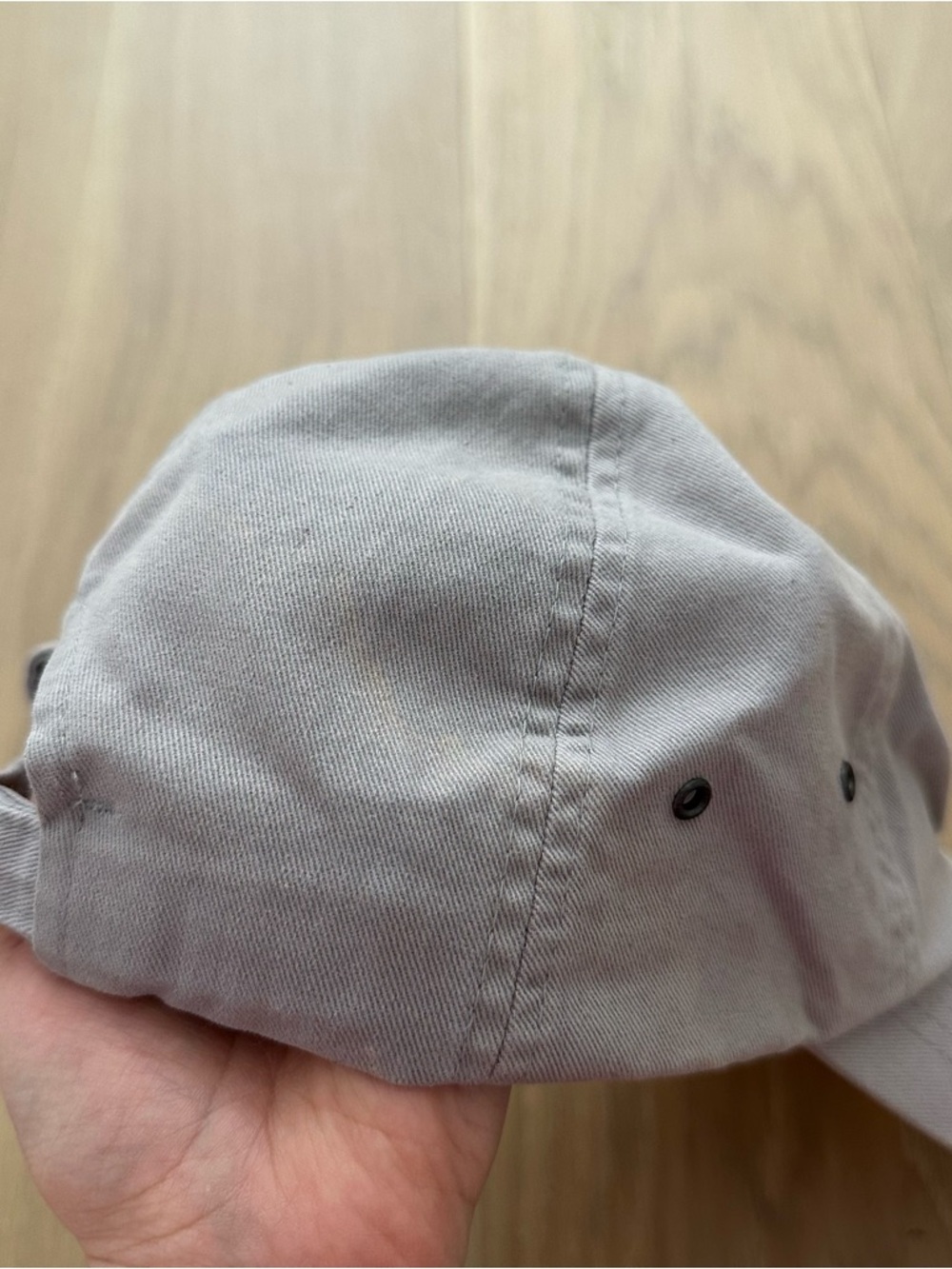 Peter Millar Hat Ball Cap Dad Hat Gray Light Blue Logo Mens Accessories - Picture 5 of 7